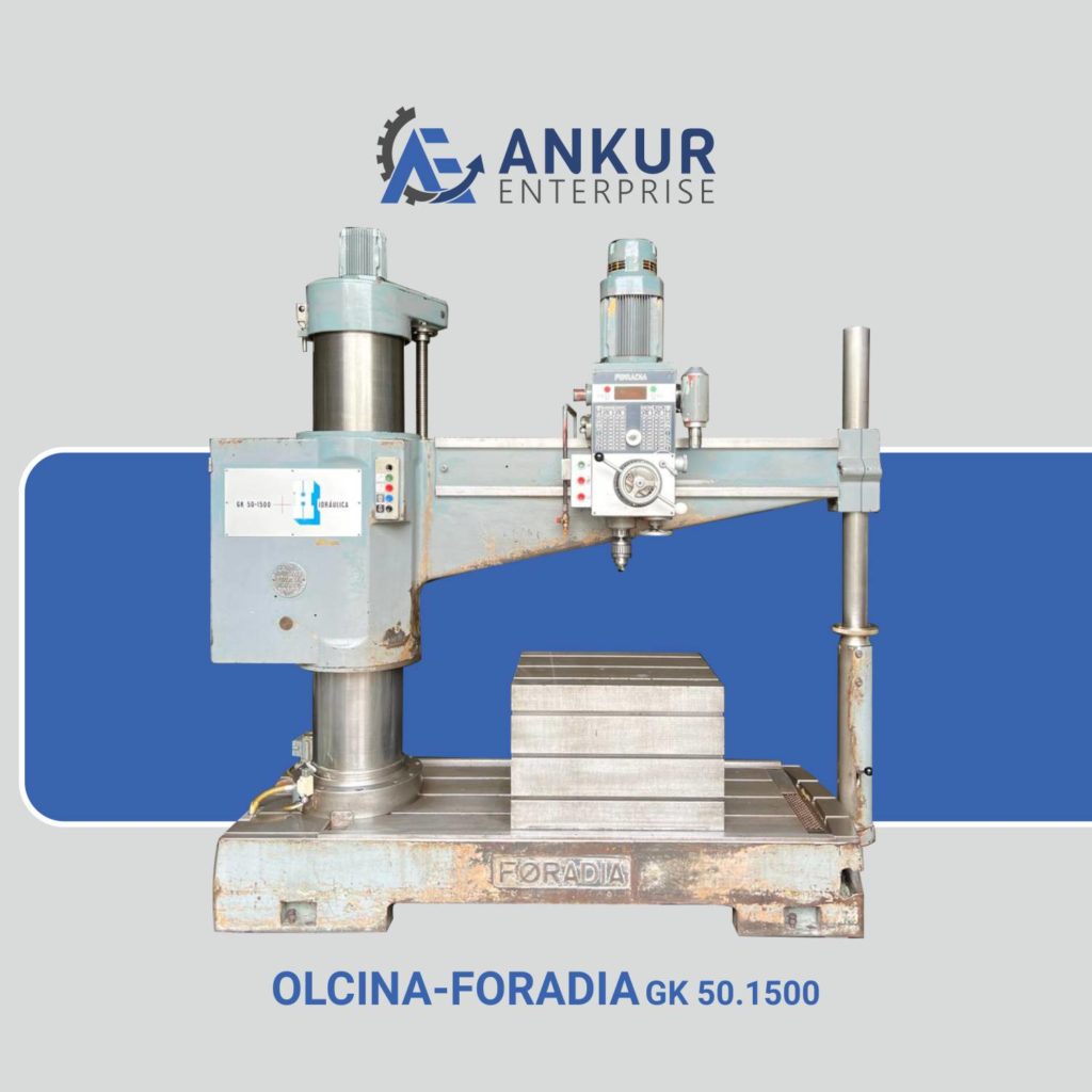 Ankur Enterprise Machinery Used Radial Arm Drill - FORADIA - GK 50.1500