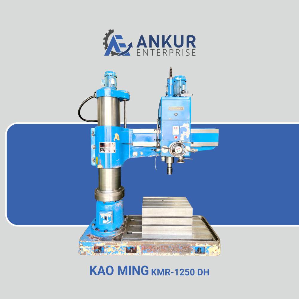 Ankur Enterprise Machinery Used Radial Arm Drill KAO-MING-KMR-1250