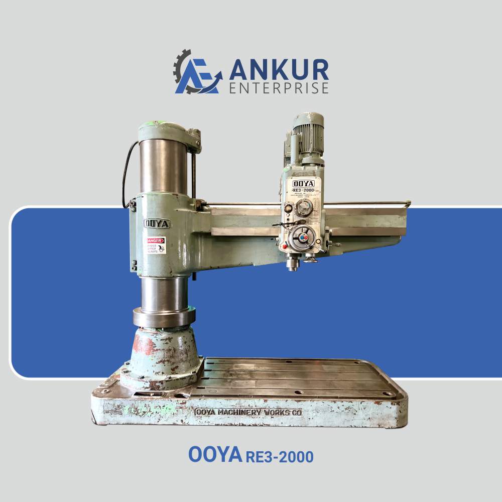 Ankur Enterprise Machinery Used Radial Arm Drill OOYA-JAPAN-RE3-2000