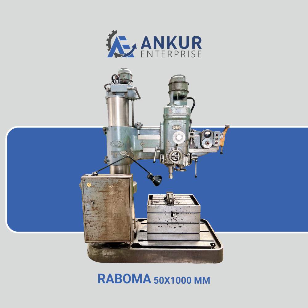 Ankur Enterprise Machinery Used Radial Arm Drill Raboma-50X1000