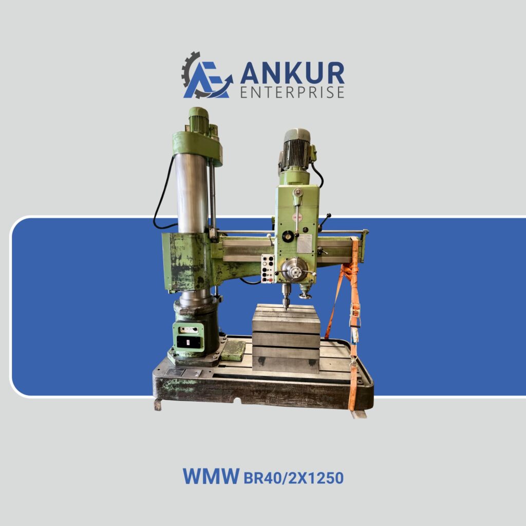 Ankur Enterprise Machinery Used Radial Arm Drill WMW-BR40-2X1250