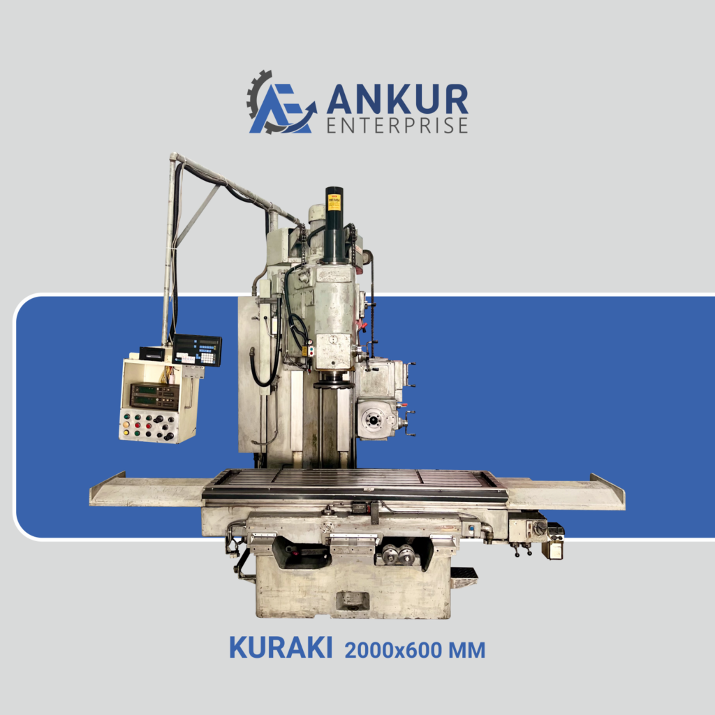 Ankur Enterprise Machinery Used Milling Machine Kuraki (2000x600 MM)