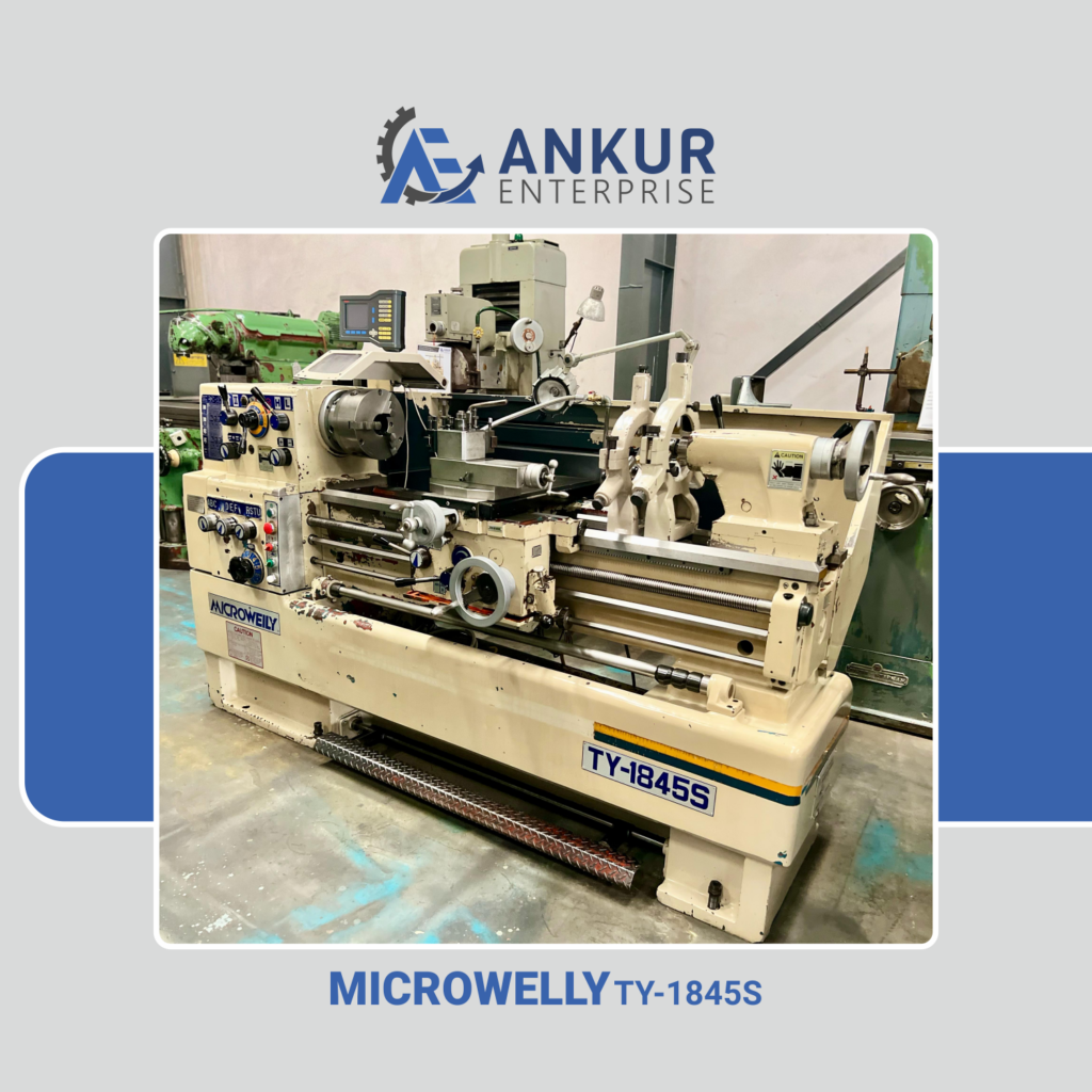 Ankur Enterprise Machinery Used Gap Bed Lathe Microwelly (TY-1845S)