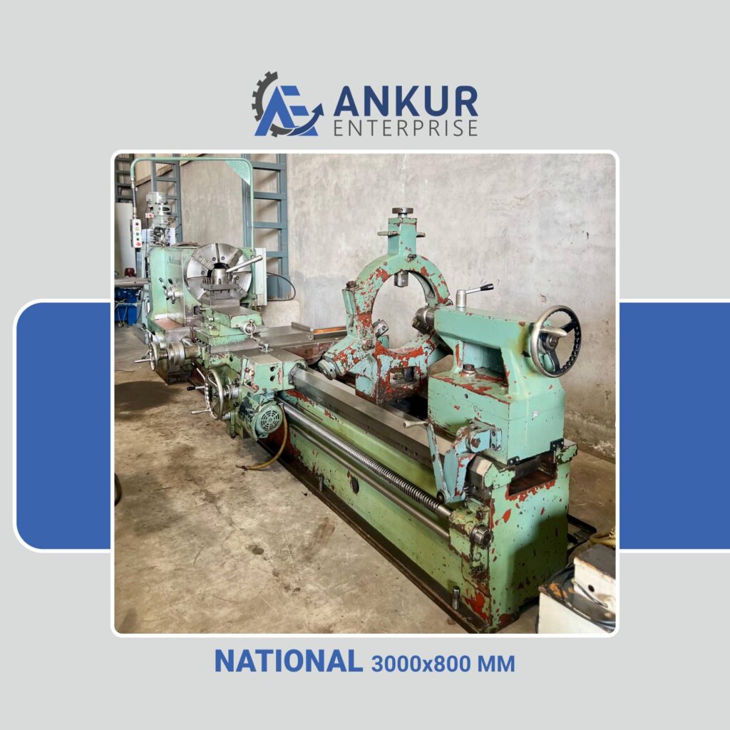 Ankur Enterprise Machinery Used Milling National Hollow Spindle Lathe Machine 3000/800 mm