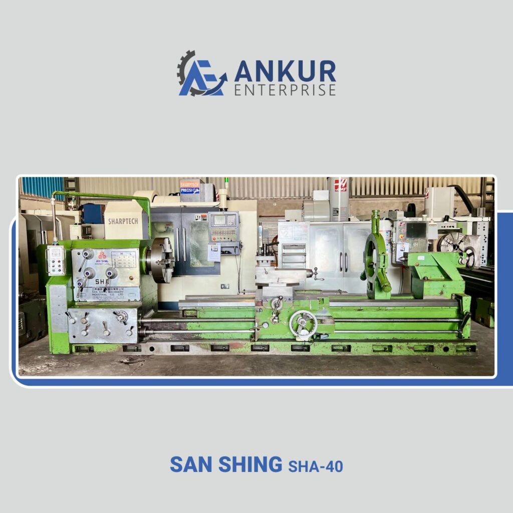 Ankur Enterprise Machinery Used Lathe SAN SHING (SHA-40)