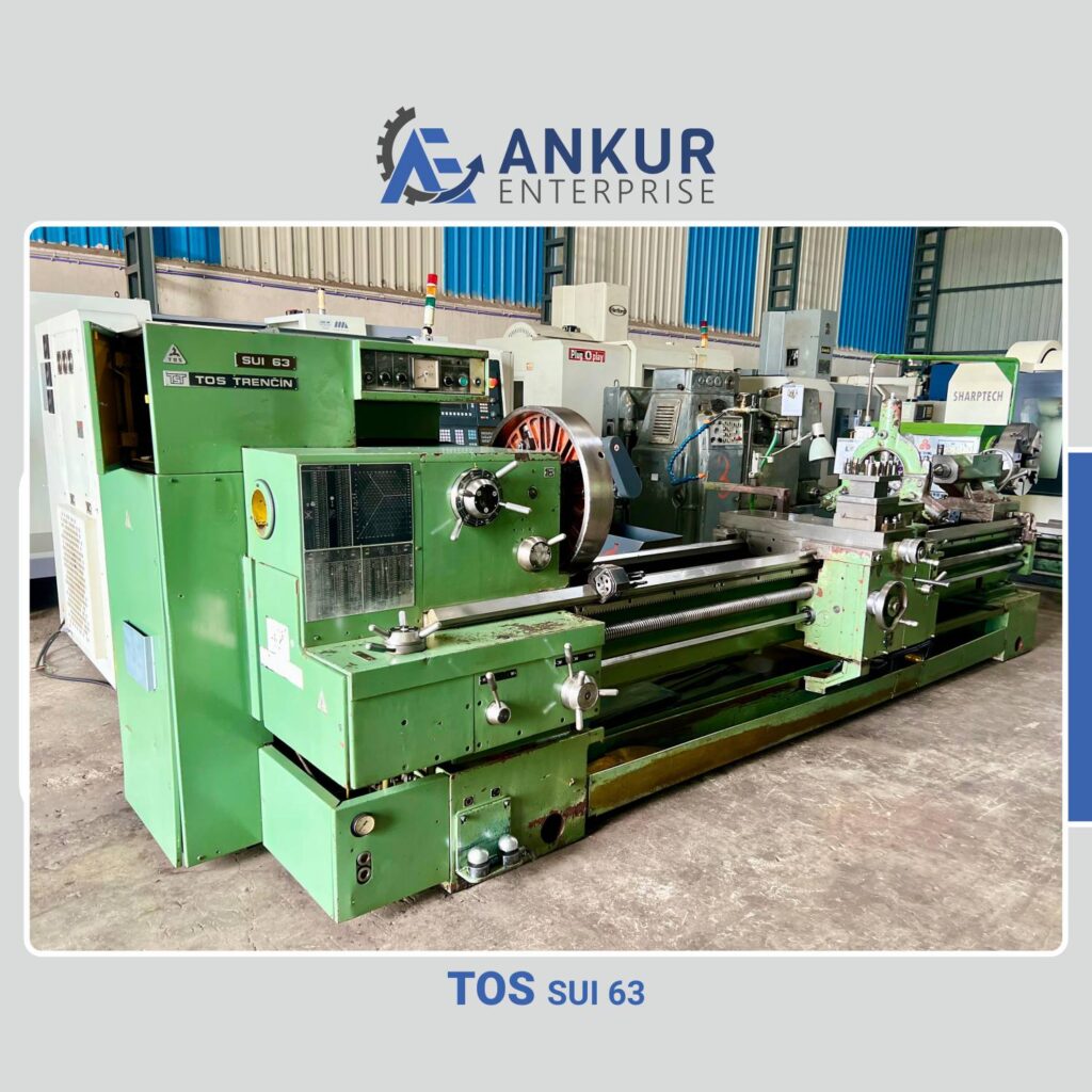 Ankur Enterprise Machinery Used Lathe - TOS SUI 63 3000 mm Heavy Duty Lathe Machine