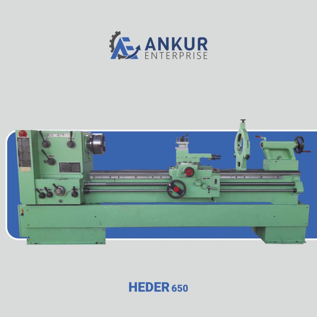 Ankur Enterprise Machinery Used Lathe Machine Heder-650