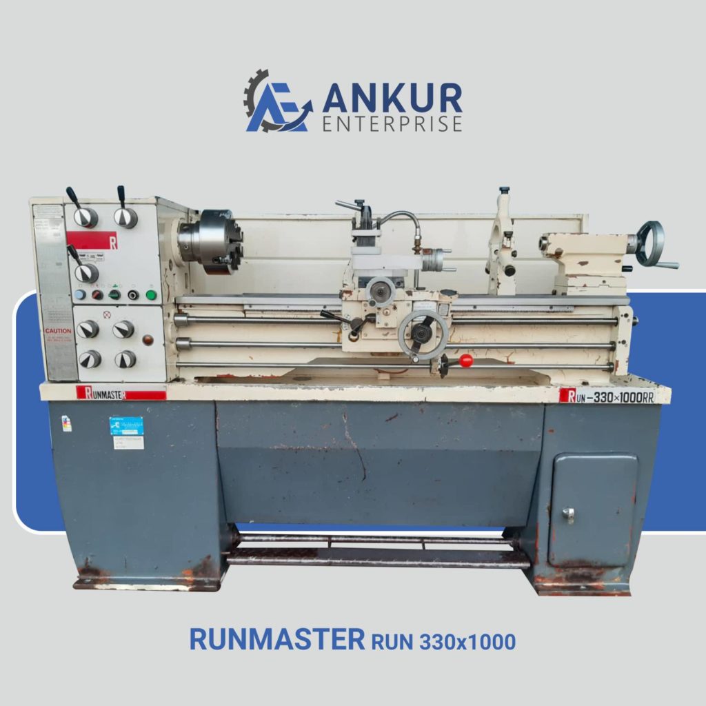 Ankur Enterprise Machinery Used Lathe Machine - RUNMASTER - RUN 330x1000