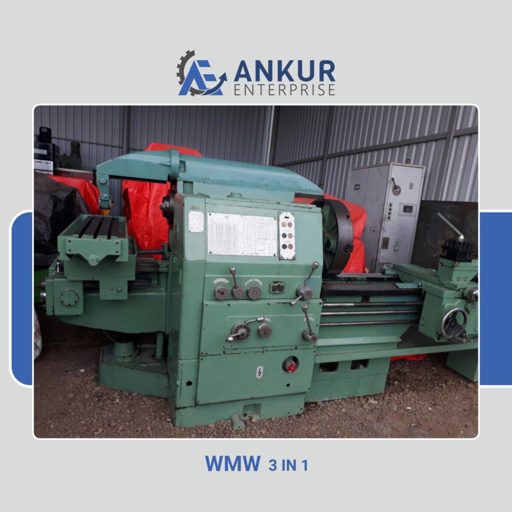 Ankur Enterprise Machinery Used Lathe Machine - WMW 3 IN 1