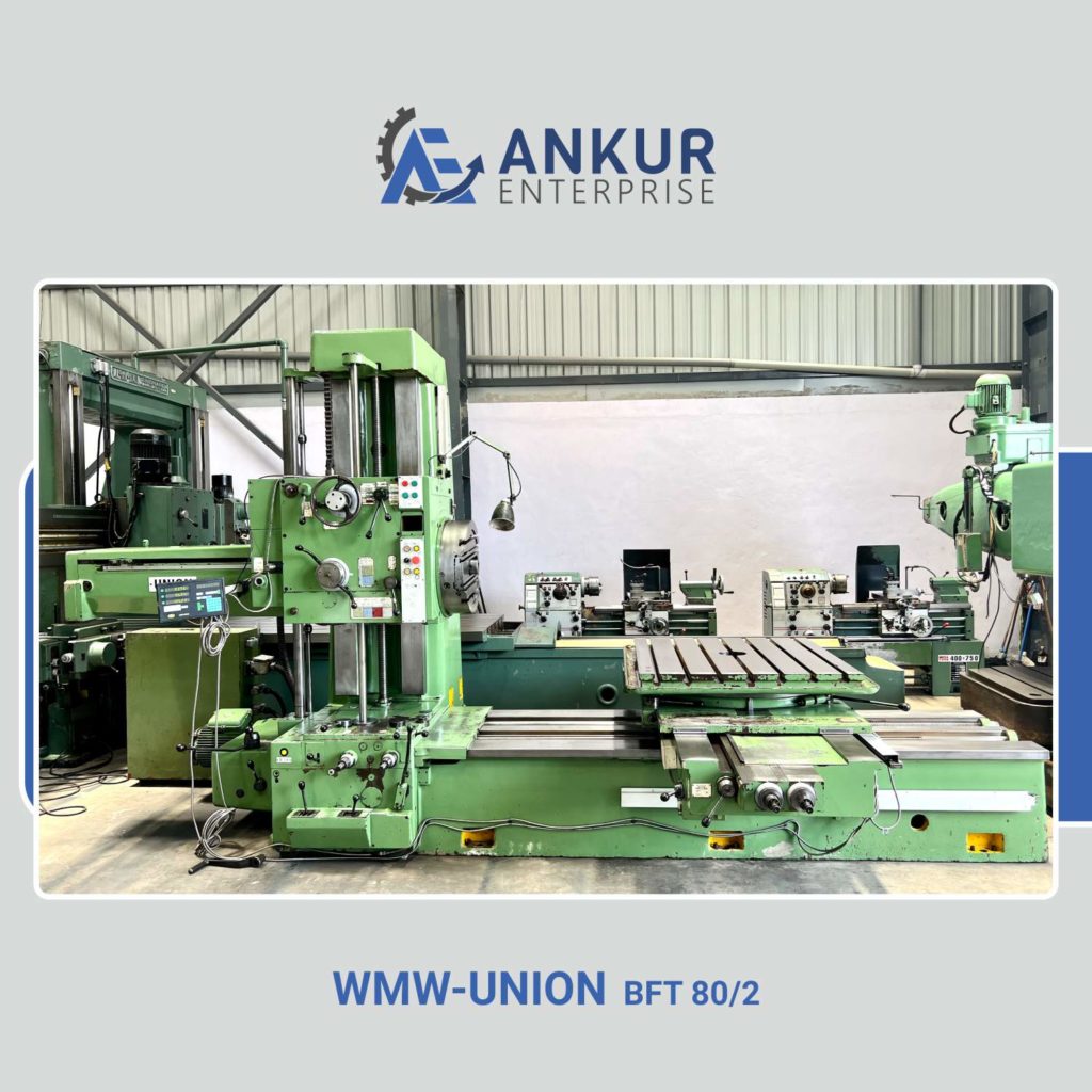 Ankur Enterprise Machinery Used HORIZONTAL BORING MACHINE - WMW-UNION (GERMANY) - BFT 80/2