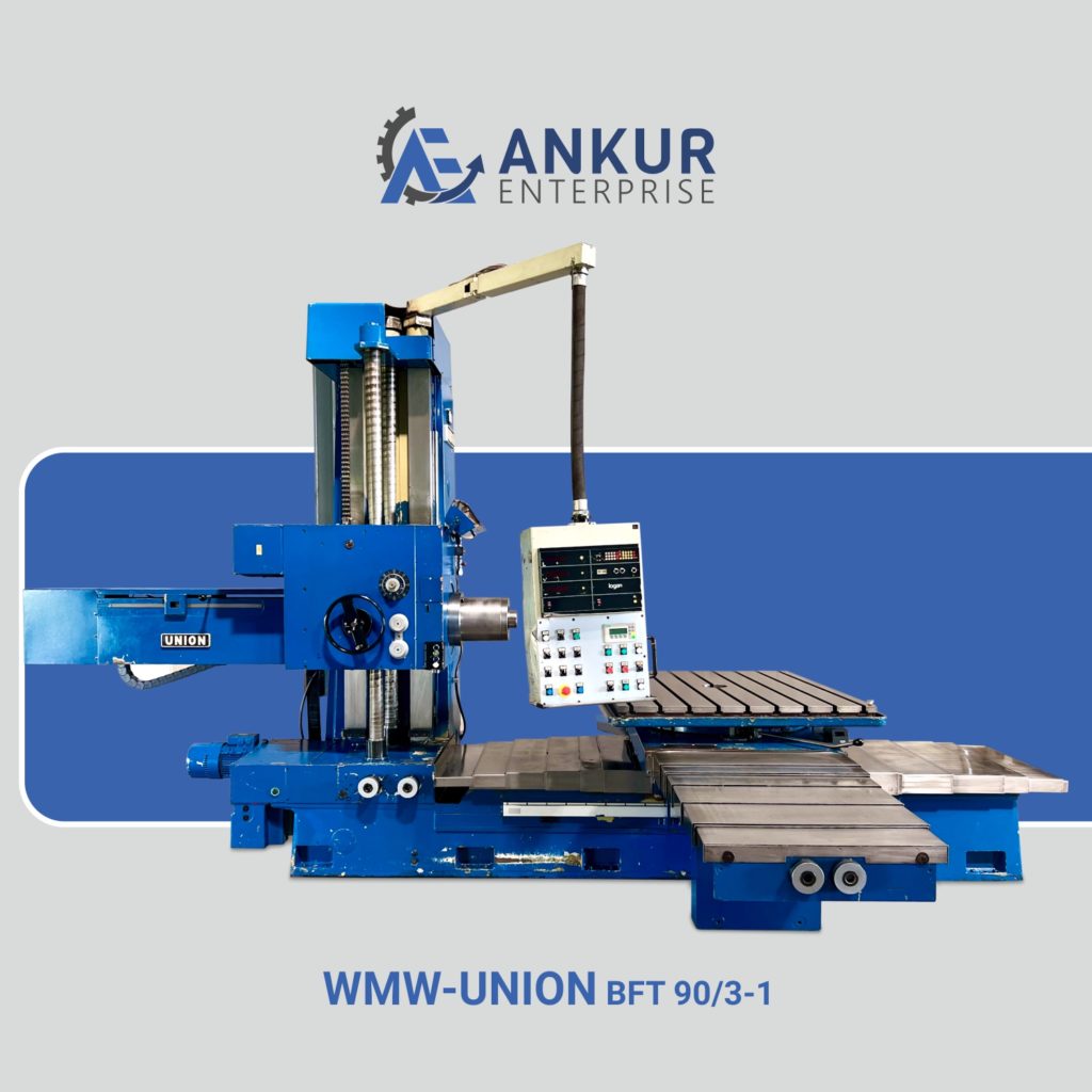 Ankur Enterprise Machinery Used Horizontal Boring WMW-UNION-BFT-90-3-1