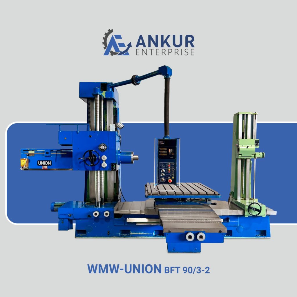 Ankur Enterprise Machinery Used Horizontal Boring WMW-UNION-BFT-90-3-2