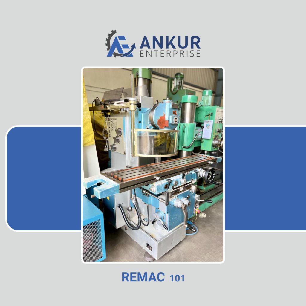 Ankur Enterprise Machinery Used Milling Machine REMAC-101