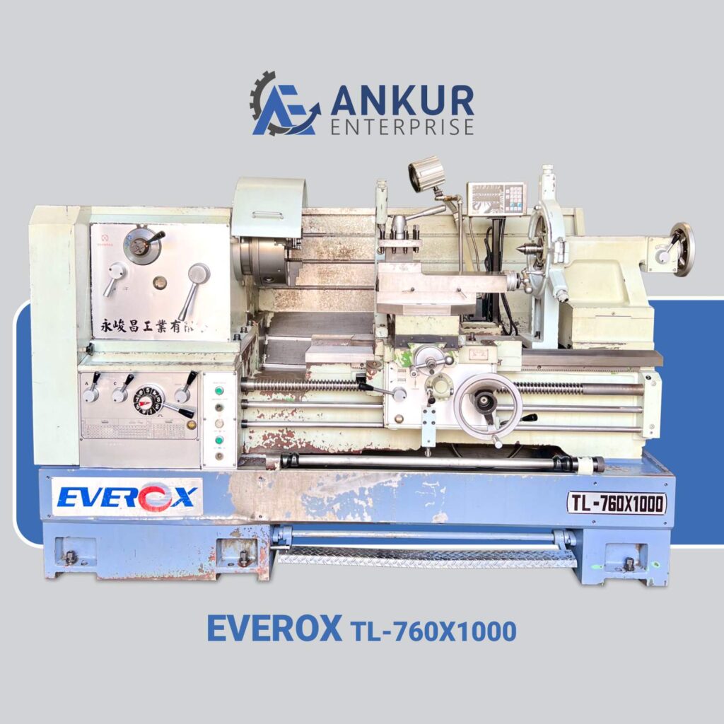 Ankur Enterprise Machinery Used Lathe Machine Everox TL-760x1000