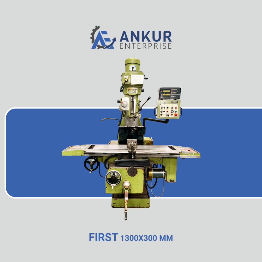 Ankur Enterprise Machinery Used Milling Machine 1300x300 MM