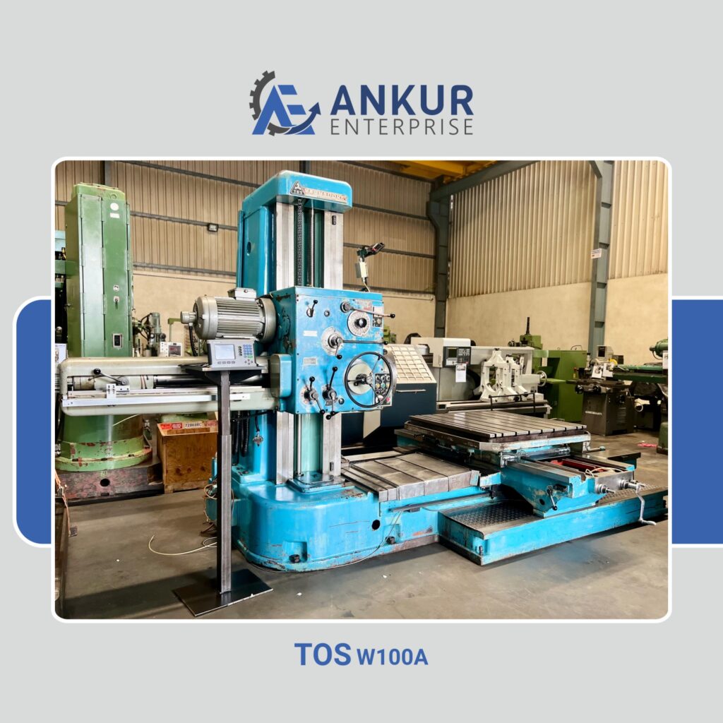 Ankur Enterprise Machinery Used Horizontal Boring TOS W100A