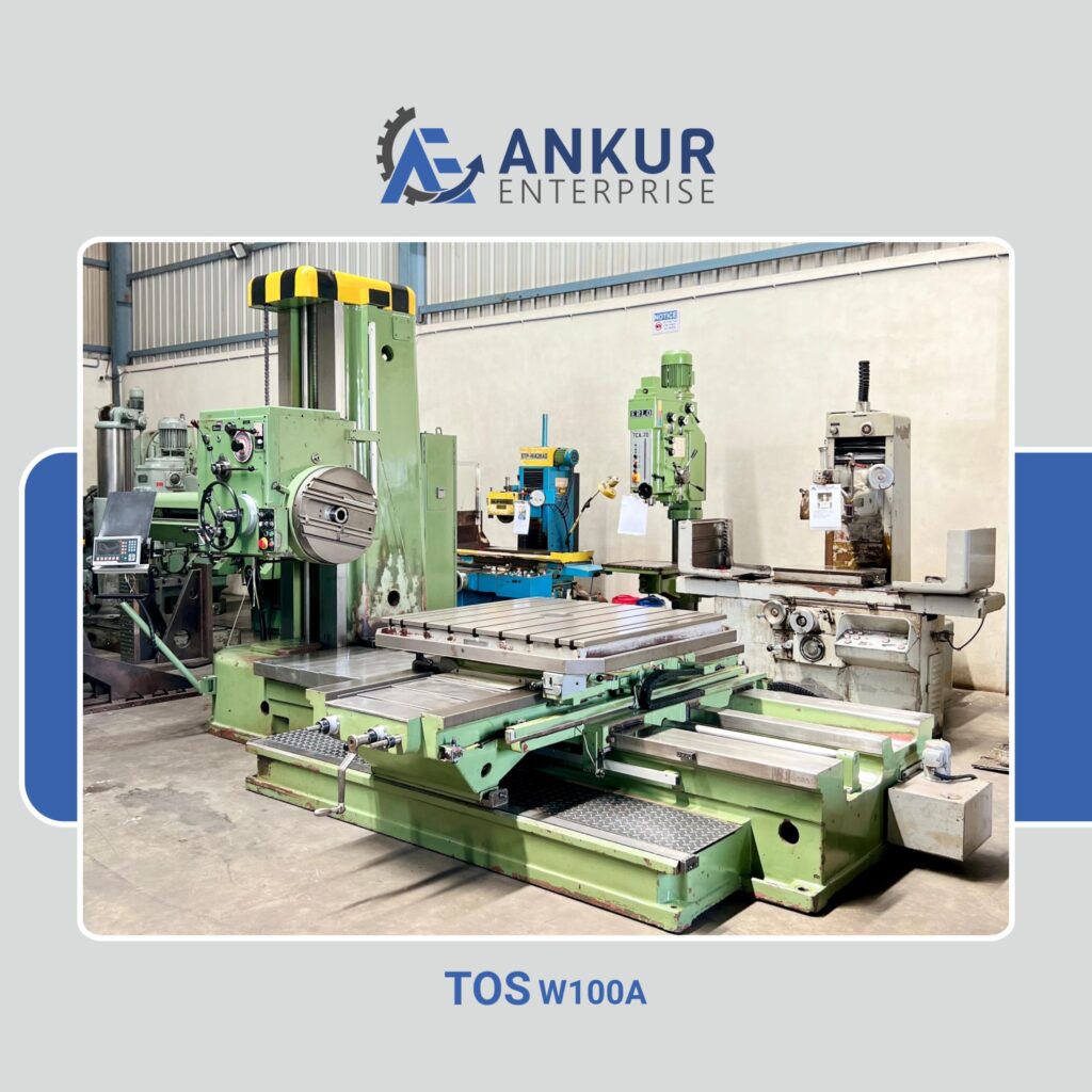 Ankur Enterprise Machinery Used Horizontal Boring TOS W100A