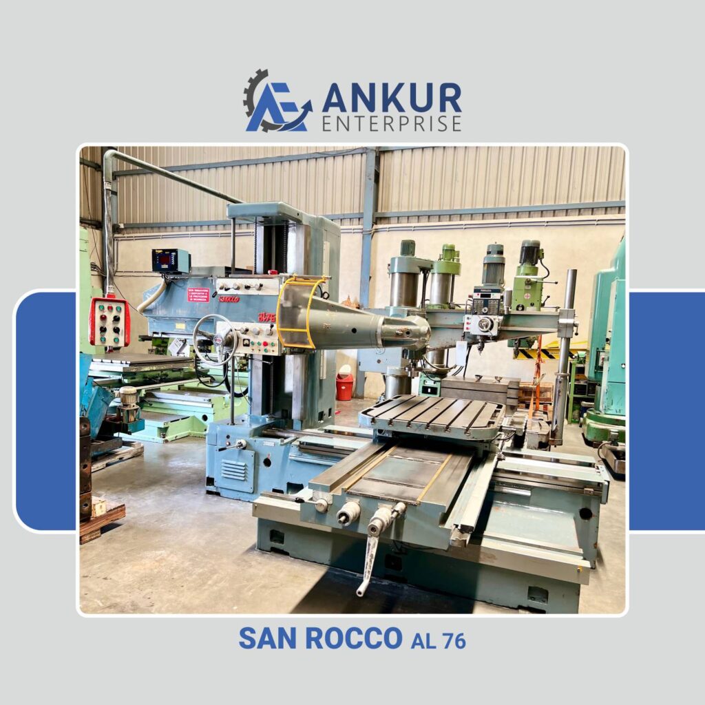 Ankur Enterprise Machinery Used San Rocco Italy AL 76 Horizontal Boring Machine