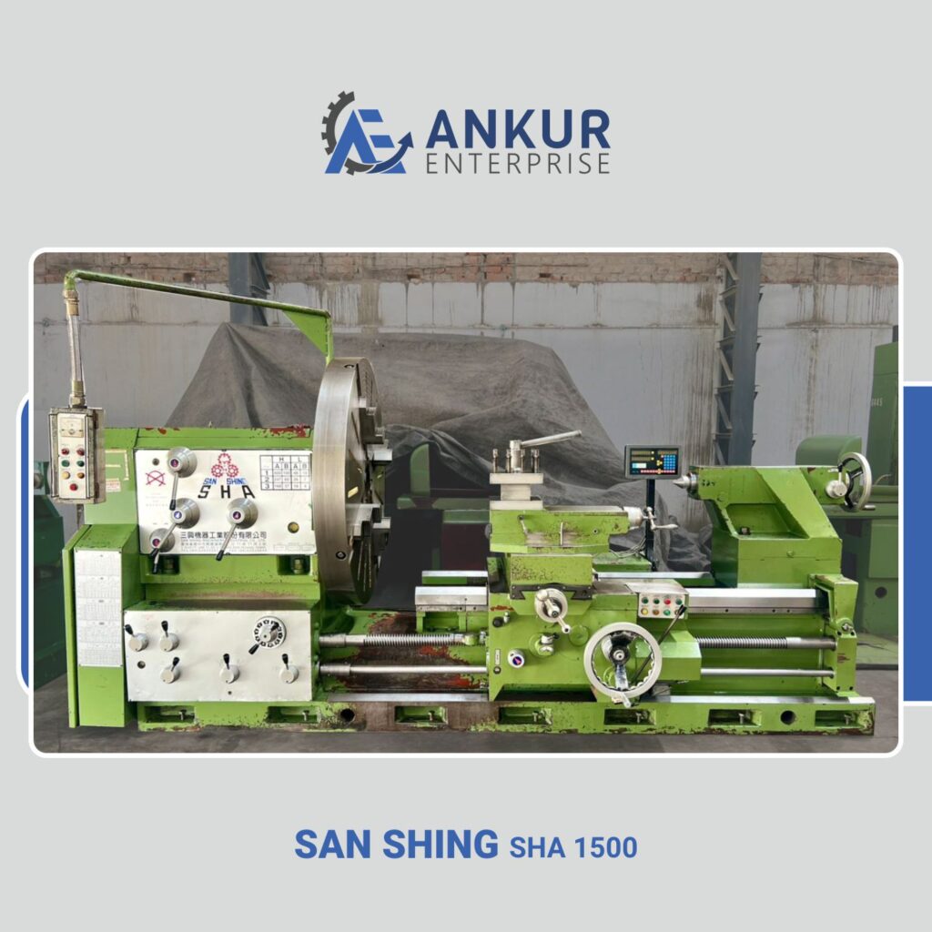 Ankur enterprise machinery Used Lathe - San Shing (SHA 1500)